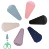 Scissor Sheath 40pcs Scissor Tip Covers Leather Sheath Safety Scissors Cover Protector For Embroidery Sewing Quilting Crafts Portable