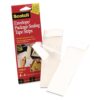 Scotch 3750P2CR Envelope/Package Sealing Tape Strips, 2" x 6", Clear, 50/Pack