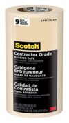 Scotch Contractor Grade Masking Tape, 0.94 inches by 60.1 Yards (540 Yards Total), 2020, 9 Rolls