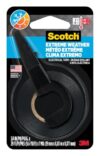 Scotch Extreme Weather Electrical Tape with Dispenser, 3/4-in by 29-ft, Black, 1-Roll, Tight Wraps for Cable Jacket Repair and Electrical Insulation, UL Listed and CSA Certified (10455NA)