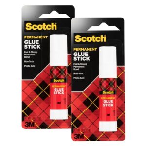 Scotch Glue Stick, .53 oz, Acid Free and Non-Toxic (6015) (Pack of 2)