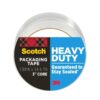 Scotch Heavy Duty Shipping Packing Tape, Clear, 1.88 in. x 54.6 yd.