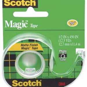 Scotch Magic Tape, 1/2 x 450 Inch (104), Green