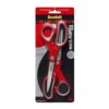 Scotch Multi-Purpose Stainless Steel All-Purpose 2 Pairs of Scissors, 8 Inches, Red & Gray, Great for cutting holiday gift wrap paper