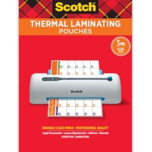 Scotch Thermal Pouches, 8.9 in x14.4 in (228 mm x 367 mm)