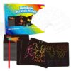 Scratch Art Paper for Kids Ages 4-8 | Magic Rainbow Scratch Off Paper Art Set | Classroom Craft Supplies for Girls, Toddler Sensory Activity, Birthday Party Gifts for 3 4 5 6 7 8 9 10 12 Year Old