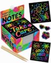 Scratch Notes - 150 Pcs Rainbow Holographic Scratch Art Paper
