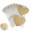 Scratch Off Stickers 200 Pcs DIY Golden Love Heart Shape Self-Adhesive Scratch Card Sticker Scratch Coating Stickers Multifunctional Labels