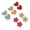Scratch Off Stickers 200Pcs Scratch Tickets Bright Color Heart Star Design DIY Craft Stickers Baby Shower Wedding Party Fundraising Message Labels