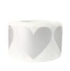 Scratch Off Stickers 2rolls 300pcs/roll 30X35mm Scratch Off Stickers Heart Shape Labels Sticker DIY Handmade for Game Scratch Sticker Labels Stationer
