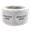 Scratch Off Stickers 600PCS 1Inch Scratch Off Stickers Round 25mm Scratch HERE Blank for Secret Code Cover Home Game Wedding Message