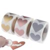 Scratch Off Stickers 8rolls 2400Pcs Heart Scratch Off Stickers Labels Scratch Sticker Stationery DIY Handmade Game Sticker Self-Adhesive Stickers
