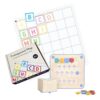 Scree-Free Early Coding: Primo Cubetto Playset with Transparent Pocket Mat 100 x 100 cm - Beginner's Wooden Programmable Robotics