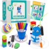 Scribble Bot Kit, 10-Pack – Build 10 Motorized Drawing Robots, Ages 8+