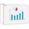 SCRIBBLEDO 11x14 Large Graph Dry Erase Grid Board, Double-Sided