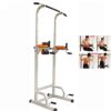 SDdPulse Fitness Horizontal Bars Indoor Parallel Bars Stretching Bars Home Equipment Push-up Aids Shoulder Exercise Equipment Dip Stands,Silver-68x96x230cm,Silver-68x96x230cm