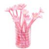 SDREYKUF 10 Pcs Flower Gel Pens Black Ink Writing Pen Stationery Cute Cartoon Signature Students School Office