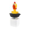 Seagull Mineral Button Keychain Set, Rechargeable Mechanical Push-Button Stress-Relieving Desktop Toy, Portable Stress-reducing Keychain, an Interesting and Anxiety-Relieving Toy