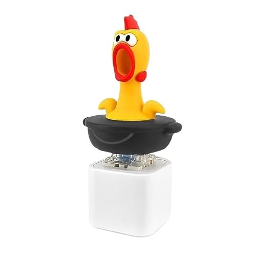 Seagull Mineral Button Keychain Set, Rechargeable Mechanical Push-Button Stress-Relieving Desktop Toy, Portable Stress-reducing Keychain, an Interesting and Anxiety-Relieving Toy