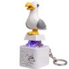 Seagull Mine Sound Button Keychain - Rechargeable Fidget Clicker with Real Sound & LED Light for Adults (1Pcs)