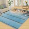Sea Star Shell Rug 7x10ft Ocean Beach Rug for Living Room Bedroom