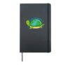 Sea Turtle Conservation Save the Planet Ocean Art Hardcover Journal, Black