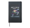 Sea Turtle Conservation Skip a Straw Save a Turtle Quote Hardcover Journal, Black