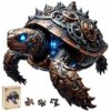 Sea Turtle Wooden Puzzles for Adults, 3D Vision Effect, Unique Shape Wooden Jigsaw Puzzles for Adults 200 Piece, Challenging Mechanical Turtle Puzzles, Creative Gift for Friend Family Game 11*10.7in