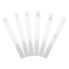 SECFOU 6pcs Empty Refillable Paint Markers with 4.5mm White Tips, Plastic Tubes for Paper and Plastic, for Graffiti and Drawing, DIY Labels and Package Markings