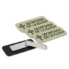 Secretaria de la Iglesia (Cross) Rounded Corners Name Tag/Badge, 1 x 3 Spanish Church Staff Badge with Magnet Backing, Gold (3 Pack)