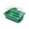 Seedling Propagation Tray with Humidity Dome, PP Plastic Germination Kit with Drainage Base and Ventilation Holes for Indoor Gardening