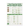 Seed Spacing Chart Poster - Garden Reference Guide - 13x19