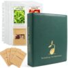Seed Storage Packet Organizer Binder: Garden Seed Organizer with 45 Sleeves Binder Sheets Hold 170 Seed Packets & 50 Seed Envelopes