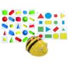 See & Say Bee-Bot Coding & Robotics for Beginners STEM Educational Bundle Kit with 1 3D Shapes Mat & 1 Shapes, Colors and Size Mat