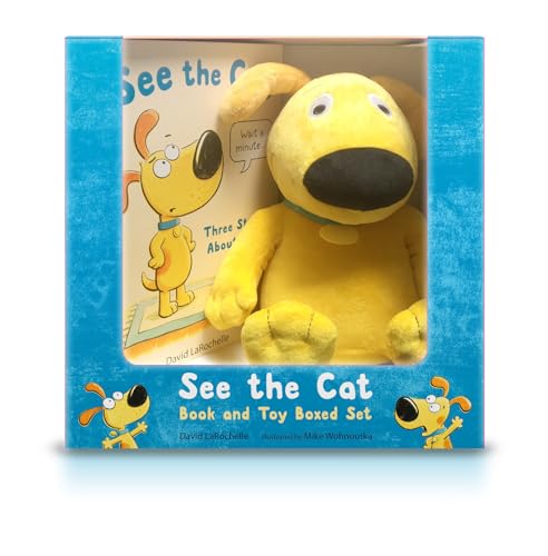 See the Cat Book and Toy Boxed Set: (Gift Set with Dog Plush Stuffed Animal and Humorous Read-Aloud Book for Children Ages 4-8)