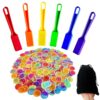 SEETOOOGAMES Magnetic Bingo Chips Wands - 6 Color 600 Metal Chips with 6 Wands for Classroom