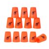 SEISSO Sport Stacking Cups Set，Stacking Cup Classic Speed Training Game for Kids Adults, Plastic Speed Stacking Cups Family Game Toy for Boy Girl Party Challenge Competition Travel Gift Red 12 Pack