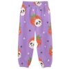 Selerdon Kids Sweatpants Skull Strawberry Purples Jogger Pant