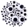 Self-Adhesive Wiggle Eyes 6-30mm Movable Cartoon Animal Eyeball for DIY Crafts Handmade Toys