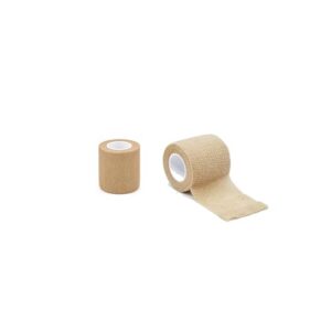 Self Adhesive Bandage Wrap, 2 Pack 2 Inch x 5 Yards Cohesive Tape, Elastic Medical Wrap for Sports Injury, Athletic Training, First Aid, Animals (Skin Color)
