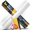 Self Adhesive Laminating Roll 12” x 15ft - 5 MIL Multipurpose Clear Laminate Vinyl Roll for Stickers
