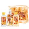 Self Care Gift Set for Women - 3PC Vanilla Heaven Spa Travel Set with Shower Gel, Lotion & Body Mist - Luxury Bath and Body Kit for Mom Teens Sister Friends Coworker Grandma