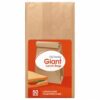 Self Standing Giant Lunch Bags, 50 Count, Large Disposable Storage Bags with Wide Opening, Flat Bottom Design, Stand Up Plastic Bags for Kitchen Organization, Pantry, Household Storage and Packing
