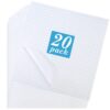 selizo 20 Pack Clear Transfer Tape, Contact Paper Decal Transfer Sheet Low Tack Ease Paper Transfer Tape for Craft