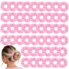 Semato 50 Pcs Pink Satin Scrunchies Hair Ties Scrunchies for Women Girls Hair Accessories Elastic Hair Ponytail Holder
