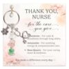Sensemory Retirement Gift For Woman Keychain, Coworker Leaving Gifts For Teacher, Nurse, Daughter Graduation, College Gift, Farewell, Promotion, New Job Key Chains, Friend Going Away Stocking Stuffers (Nurse)