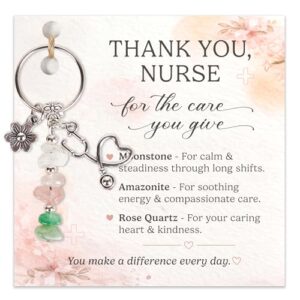 Sensemory Retirement Gift For Woman Keychain, Coworker Leaving Gifts For Teacher, Nurse, Daughter Graduation, College Gift, Farewell, Promotion, New Job Key Chains, Friend Going Away Stocking Stuffers (Nurse)