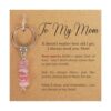 Sensemory Retirement Gift For Woman Keychain, Coworker Leaving Gifts For Teacher, Nurse, Daughter Graduation, College Gift, Farewell, Promotion, New Job Key Chains, Friend Going Away Stocking Stuffers (Mom)