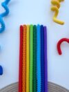 Sensory Fidget Sticks for Kids – Textured Silicone Fidget Toy, Flexible Twist & Bend Sensory Toy for Fine Motor Skills, Preschool Learning, Travel Activity, Classroom & Quiet Play