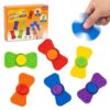 Sensory Fidget Toys for Kids Adults - 2-in-1 Fidgets Spinner Textured Stress Anxiety Relief Toys for Teenage with Autism ADHD Focus, Quiet Desk Toy for Classroom Prize, Office,Calm Down Corner